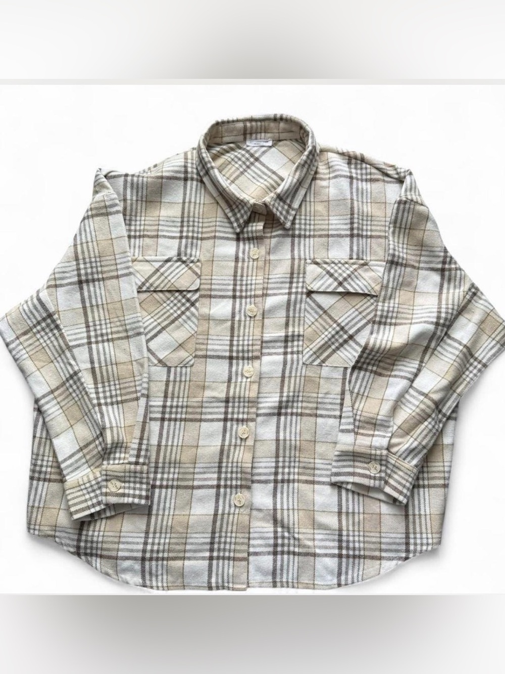 ChicSoul Plaid Shacket Flannel Shirt Plus Sz 3XL Boho Western Cottage Festival